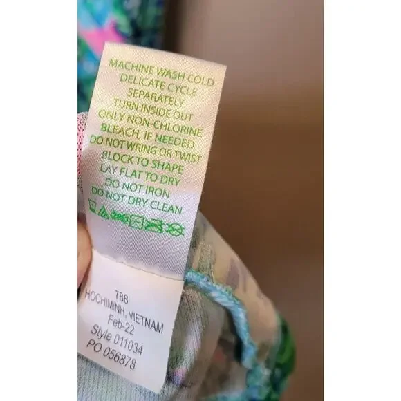 Lilly Pulitzer Luxletic Silvia Dress in Blue Horizon Parfection Print Large Golf - Picture 14 of 15